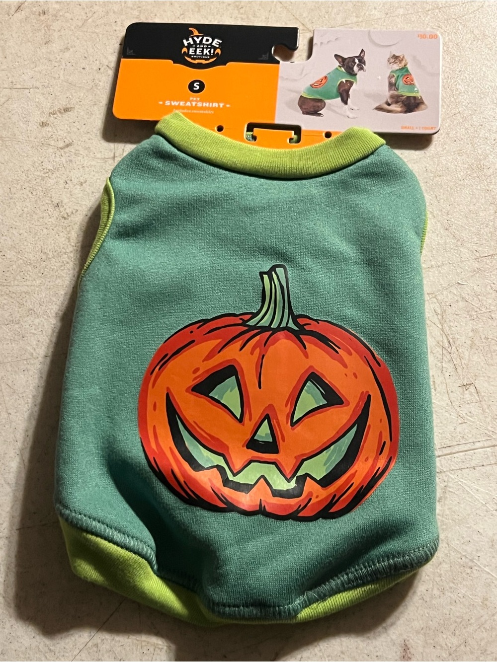Hyde & EEK! Green Pumpkin Sweatshirt for Dogs
